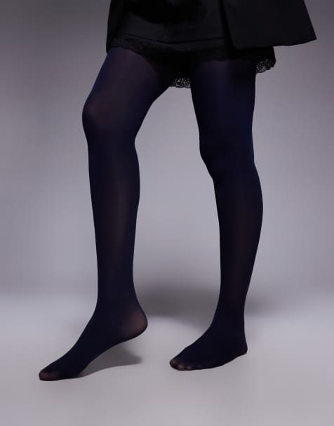 ASOS DESIGN - Panty van 40 denier in donker marineblauw - view 1