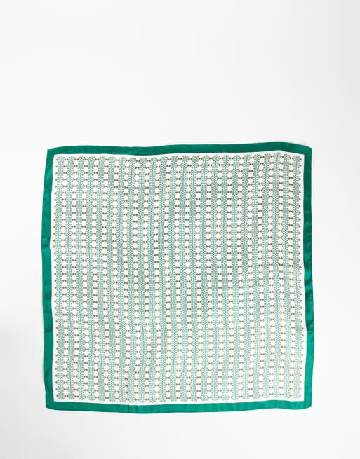 ASOS DESIGN pañuelo de satén estampado multicolor, 3 de 3