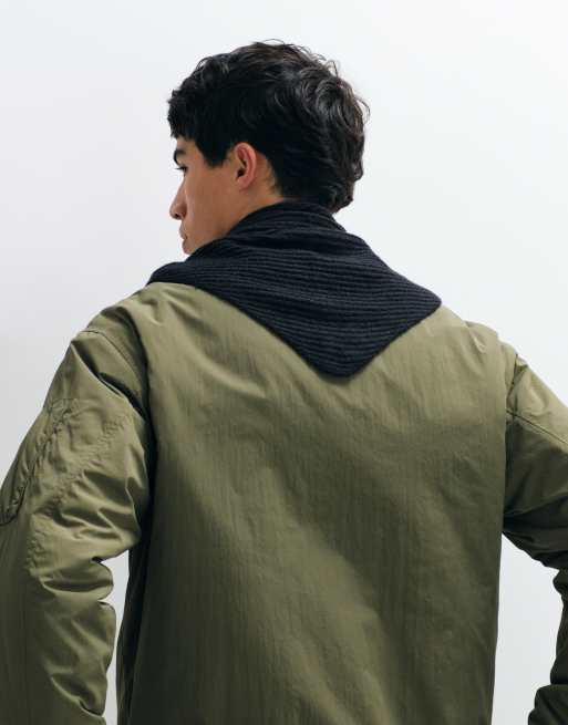 ASOS DESIGN - pañuelo triangular acanalado en negro, 3 de 3