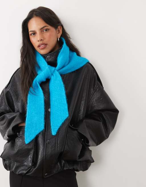 ASOS DESIGN - pañuelo triangular ancho con lazo en verde azulado, 3 de 3