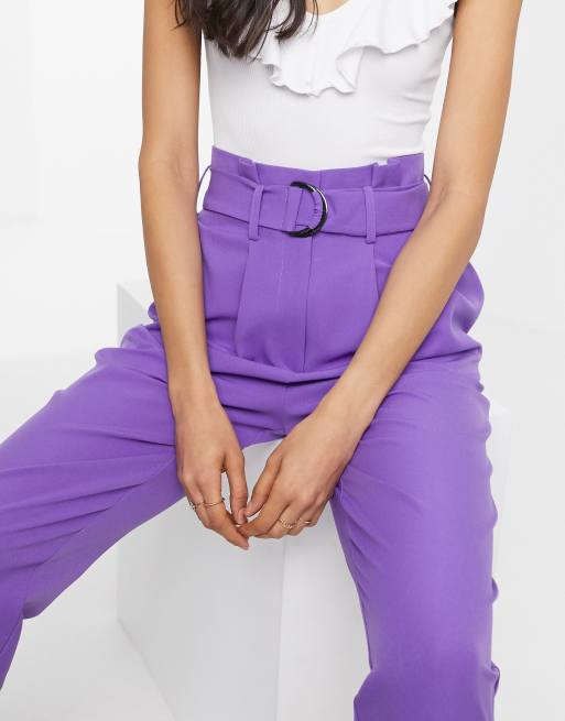 Lilac paper 2025 bag trousers