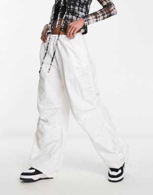 ◆as if calie◆ PARACHUTE CARGO PANTS WHITE CA23APT010WT PARACHUTE CARGO PANTS WHITE -www.asif-calie.com -