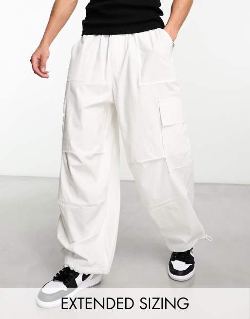 Classic White Cargo Pants for Men