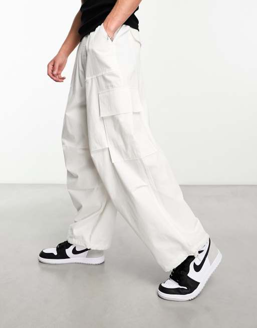 PARACHUTE PANTS (WHITE) – ShootersClo