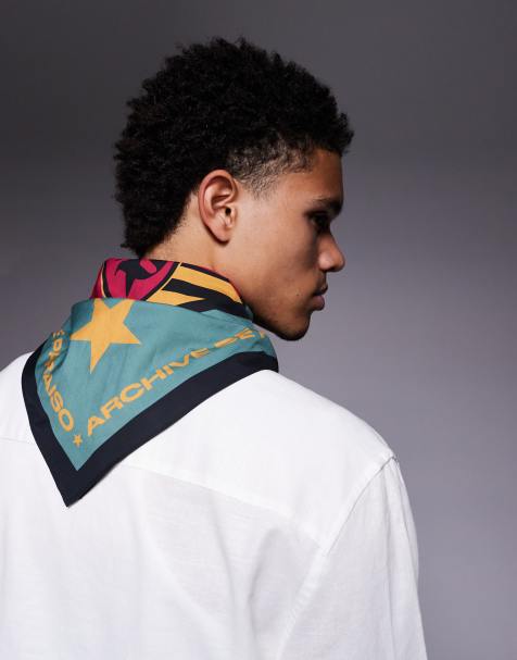 ASOS DESIGN - Paraiso - Katoenen bandana in groen - view 1