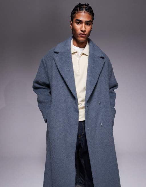 ASOS DESIGN Pardessus imitation laine Gris ASOS