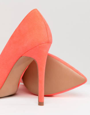 asos coral shoes