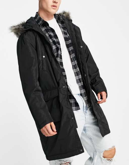 Asos shop black parka