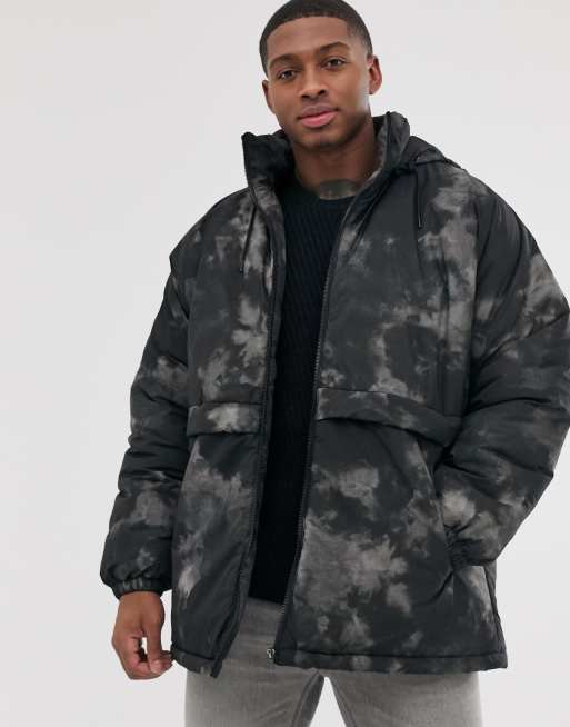 ASOS Puffer Jacket In Camo Print