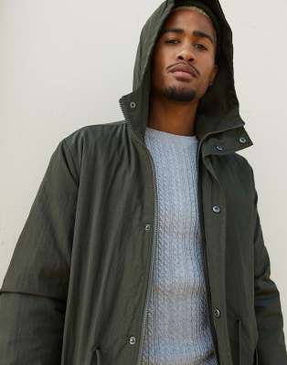 lined anorak jacket with hood