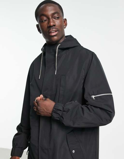 ASOS DESIGN - Parka longue - Noir, 3 de 4
