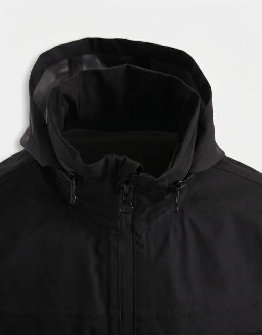 ASOS DESIGN parka utility stormMAX repelente al agua en negro, 8 de 9