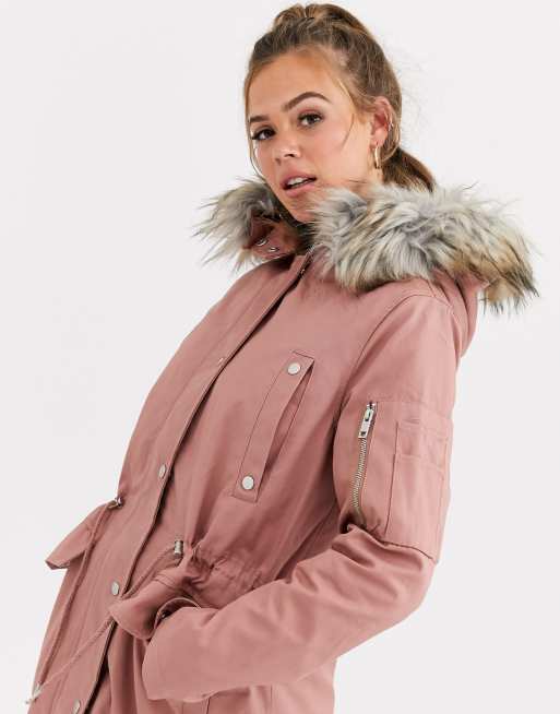 Asos 2025 pink parka