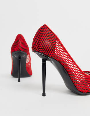 asos red court shoes