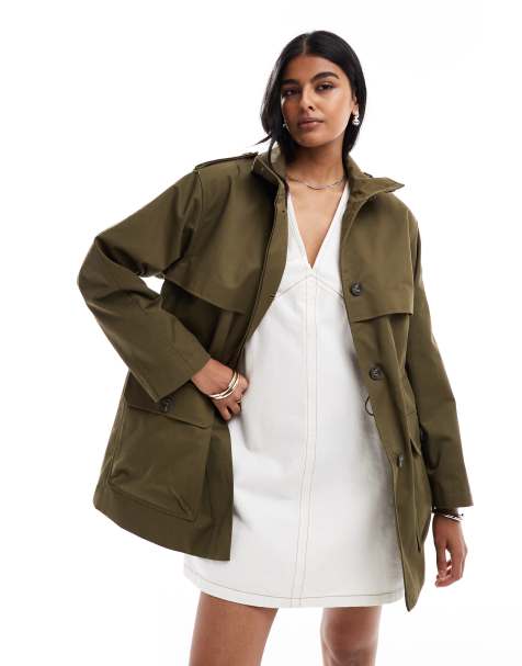 ASOS DESIGN - Parla habillée avec quatre poches - Olive - view 1
