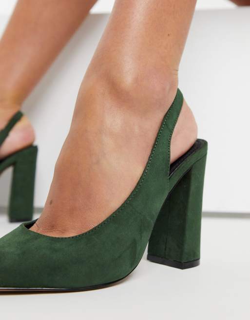 Scarpe tacco 2025 largo verde