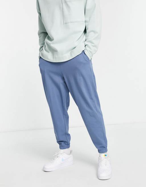 ASOS DESIGN (part of a co-ord) oversized pique trackies in blue