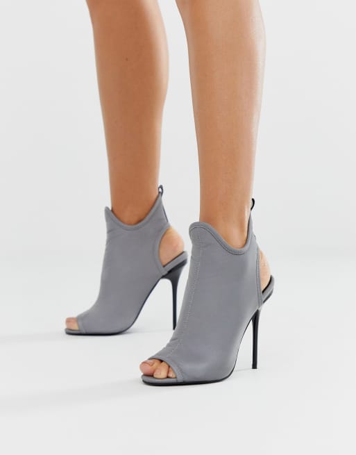 Grey deals reflective heels