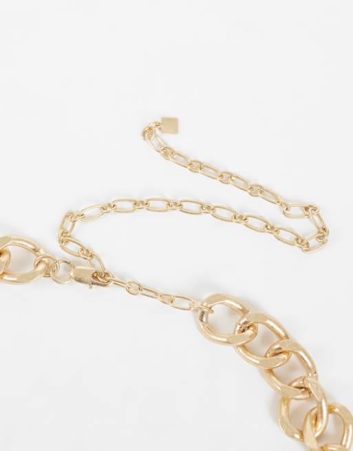 ASOS DESIGN pasek z masywnym łańcuchem w kolorze złotym, 3 z 3