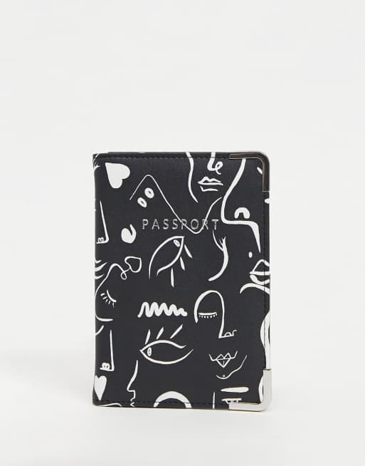 ASOS DESIGN - Paspoorthoesjes met gezichtsprint