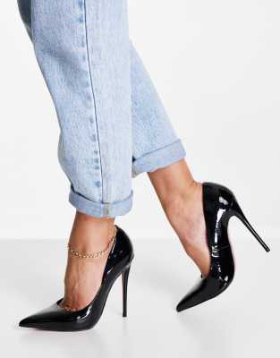 ASOS DESIGN - Passion - Pumps in Schwarz mit Stiletto-Absatz