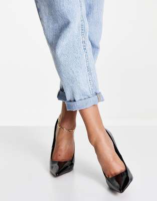 ASOS DESIGN Passion stiletto court shoes in black ASOS