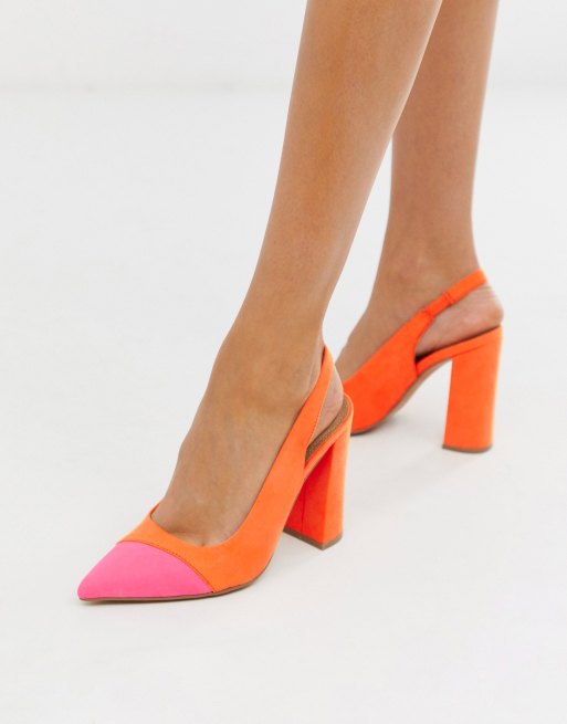 Chaussure a talon discount orange