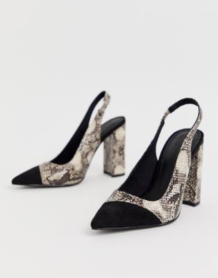 asos snakeskin heels