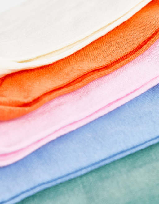 ASOS DESIGN – Pastellfärgade träningsstrumpor, 5-pack, 4 av 4