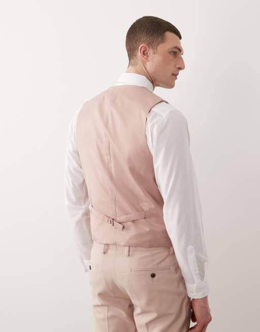 ASOS DESIGN - Pastellyserød habitvest i skinny fit, 3 af 5