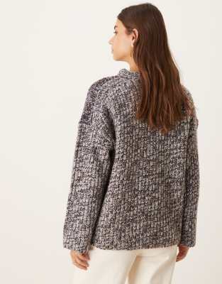 Asos Design Patchwork Multiply Oversized Sweater In Multi