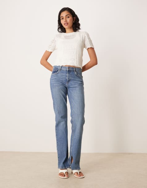 ASOS DESIGN patchwork stitch interest knitted t-shirt - view 1