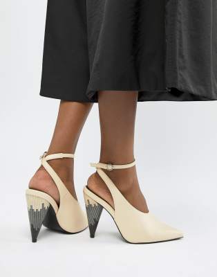 ASOS DESIGN - Patience - High-Heels - Weiß