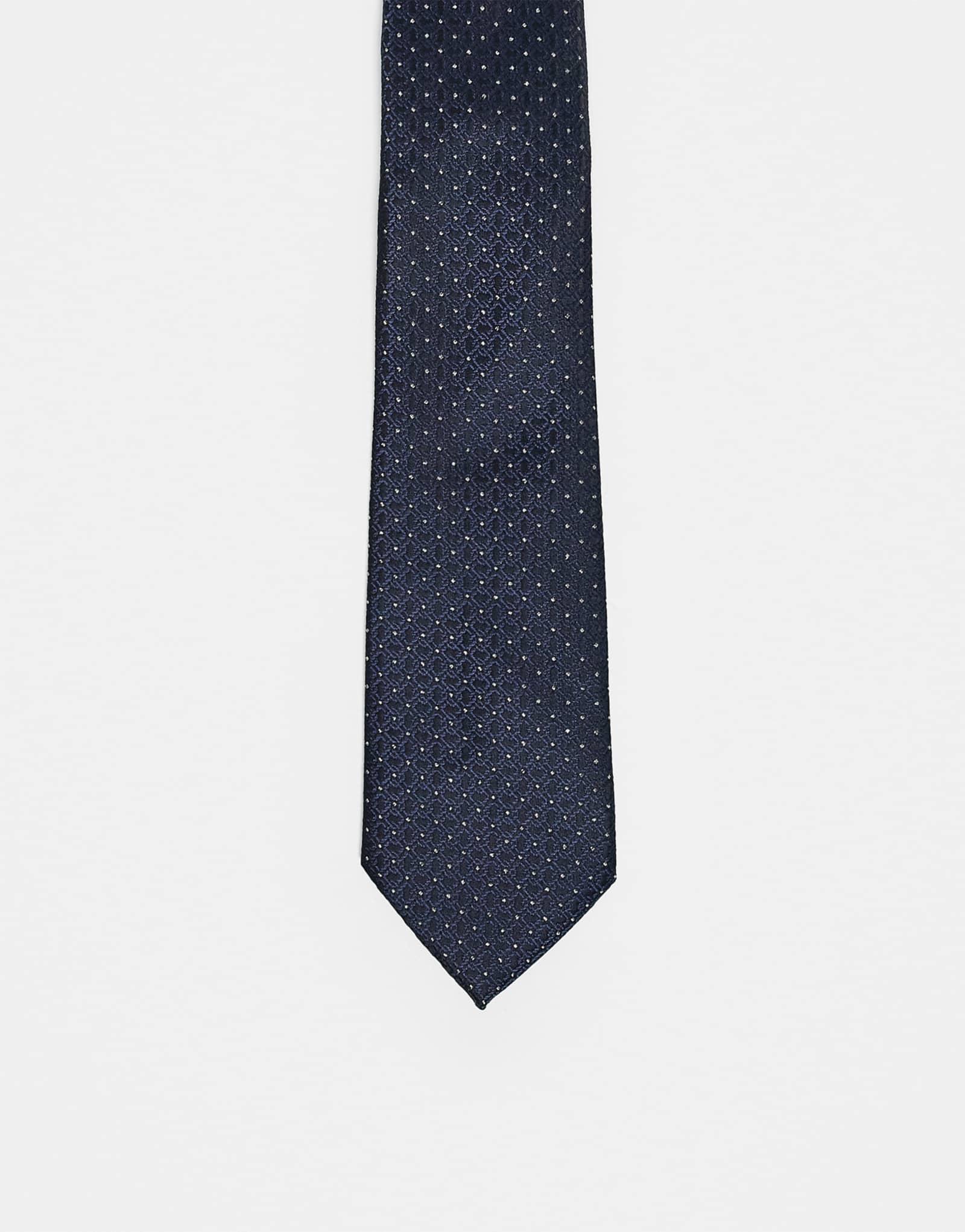 Галстук с рисунком ASOS DESIGN черного и темно-синего цветов