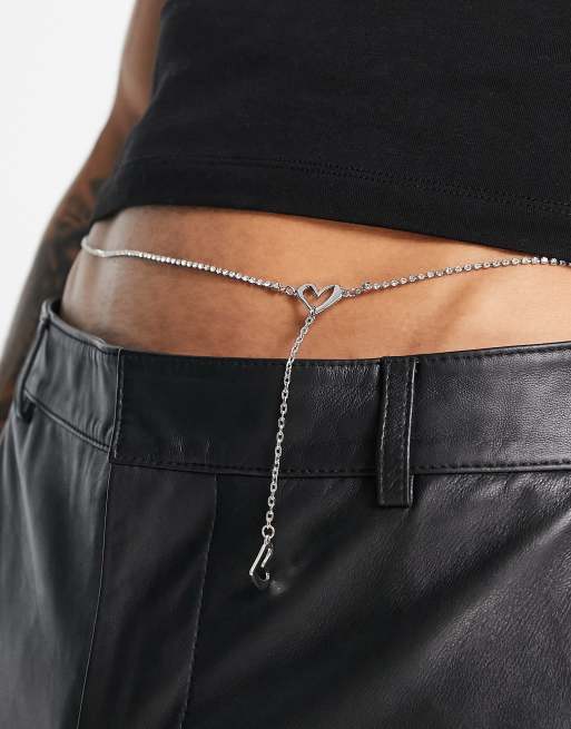 Metallic Layered Waist Chain Belt