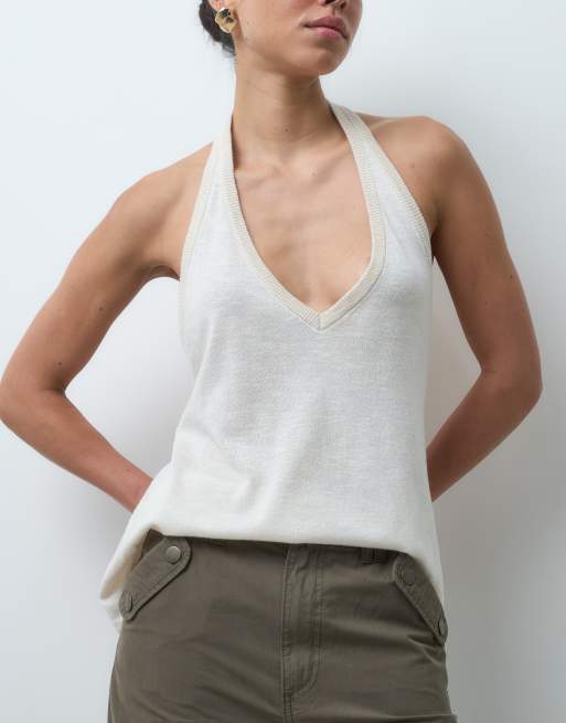 ASOS DESIGN Peached cargo pants with pocket detail in khaki, 5 of 5