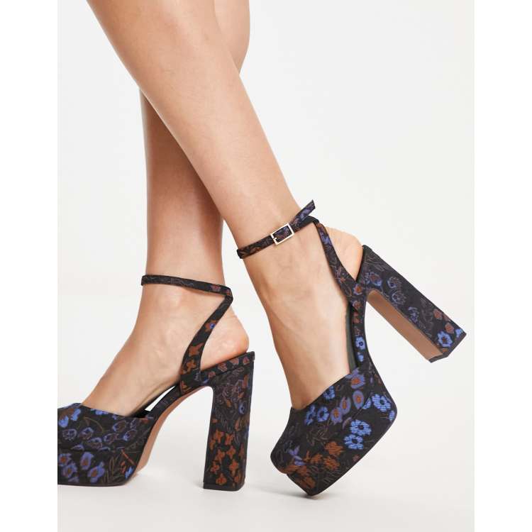 ASOS DESIGN Peaked Chaussures a plateforme et talon haut Multicolore ASOS