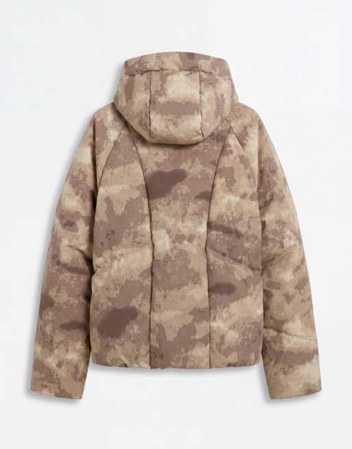 ASOS DESIGN Peakmax doudoune à capuche camouflage vert clair, 8 de 10