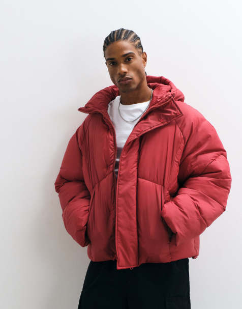 ASOS DESIGN Peakmax dynejakke i bordeaux - view 1