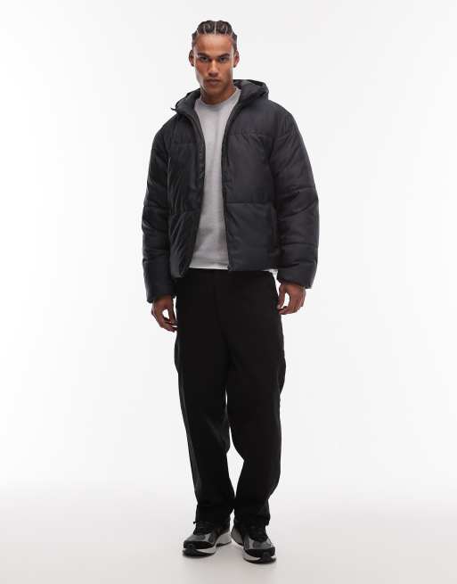 ASOS DESIGN - PeakMAX™ gewatteerd jack in zwart