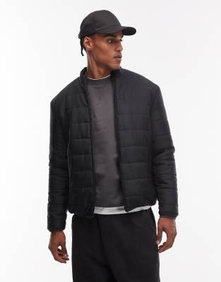 Asos Design Peakmax™ Liner Jacket In Black