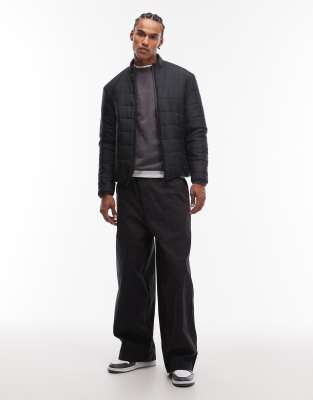 Asos Design Peakmax™ Liner Jacket In Black