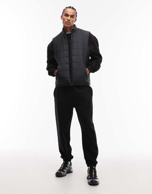ASOS DESIGN peakMAX™ quilted gilet in black, 2 of 5