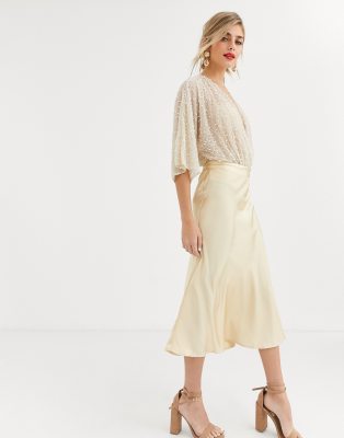asos design pearl embellished jacket