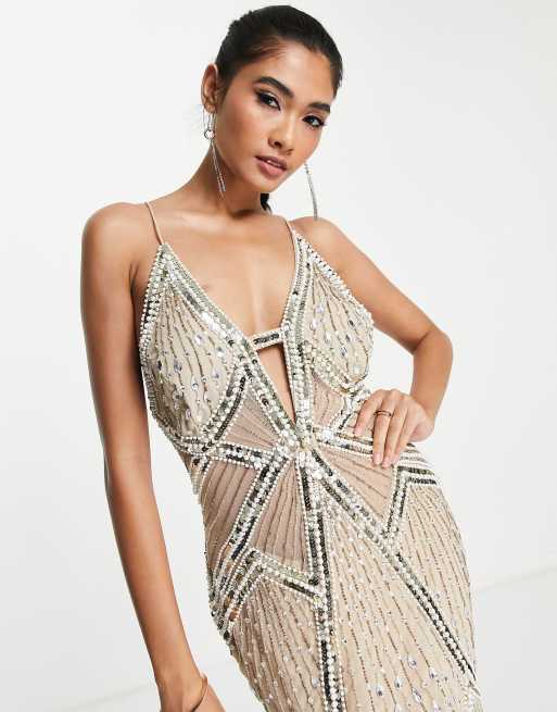 Asos embellished hotsell mini dress