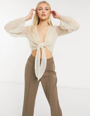 asos embellished top