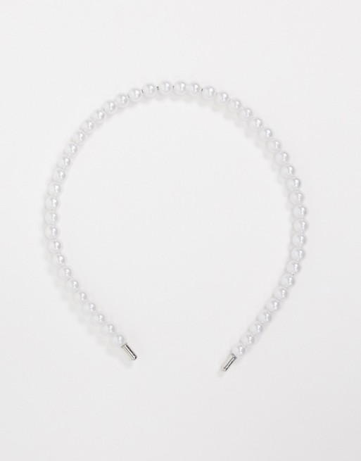ASOS DESIGN pearl headband