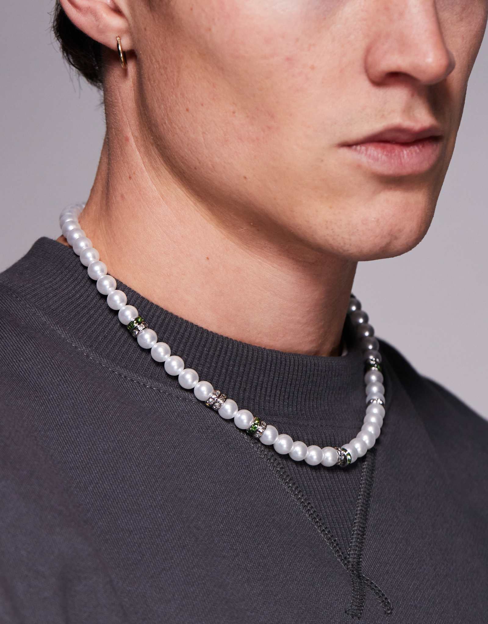 ДИЗАЙНЕРСКОЕ ожерелье ASOS с жемчугом и ронделями из серебра