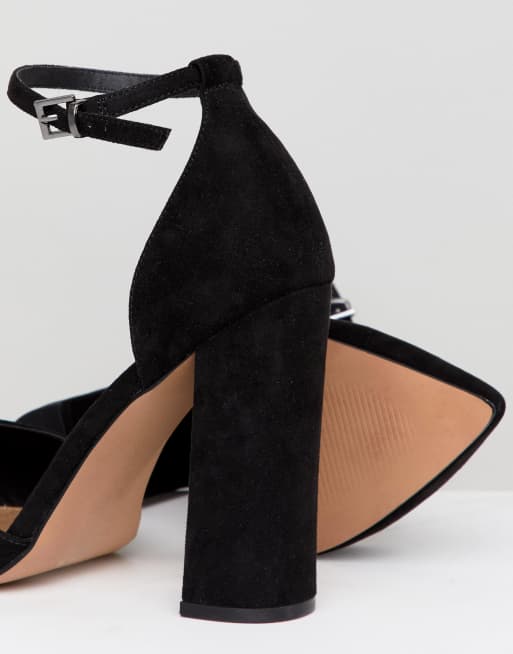 Asos design pebble store pointed high heels