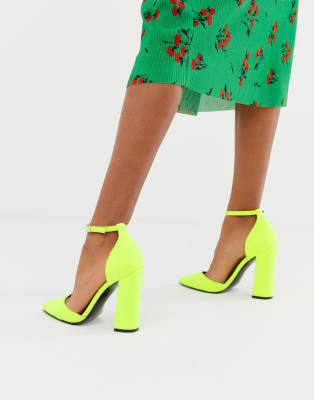 Asos design pebble pointed high clearance heels